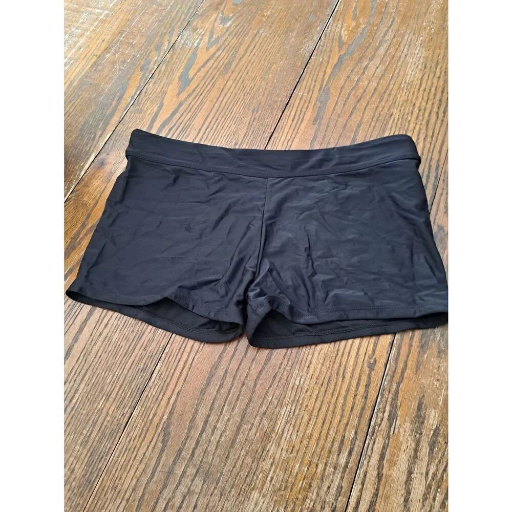New XL Black Lined Swim Shorts Swimsuit Bathing Suit Swimwear Bottoms
